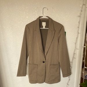 H&M houndstooth blazer